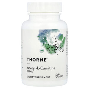 Thorne, Carnityl, Acetil-L-Carnitina, 60 Cápsulas