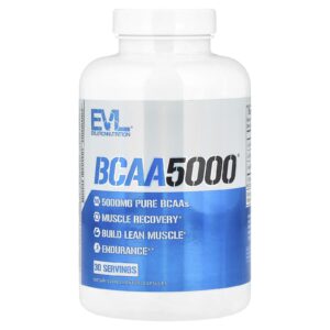 EVLution Nutrition, BCAA5000®, 240 Cápsulas