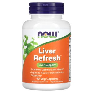 NOW Foods Liver Refresh 90 Cápsulas Vegetais
