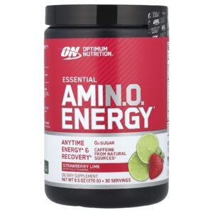 Optimum Nutrition Essential Amin.O. Energy® Morango e Limão 270 g (95 oz)