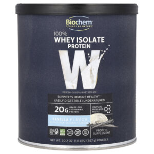 Biochem 100% Proteína Isolada de Whey Baunilha 857 g (302 oz)