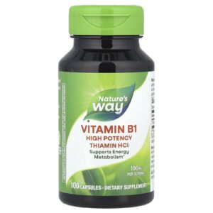 Natures Way Vitamina B-1 100 mg 100 cápsulas