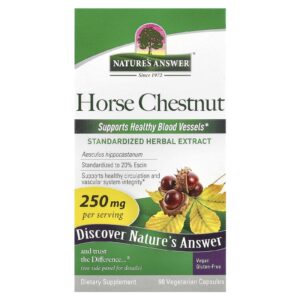 Natures Answer Castanheiro-da-Índia 250 mg 90 Comprimidos Vegetarianos