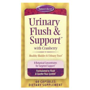 Natures Secret Urinary Flush & Support® com Cranberry 60 Cápsulas