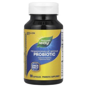 Natures Way Probiótico Bifidus Primadophilus® 5 Bilhões de UFCs 90 Cápsulas