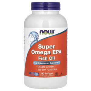 NOW Foods Óleo de Peixe Superômega EPA 240 Cápsulas Softgel (1.000 mg por Cápsula Softgel)