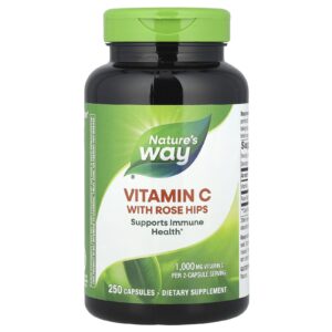 Natures Way Vitamina C com Rosa-mosqueta 250 Cápsulas