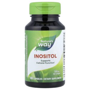Natures Way Inositol Uma vez ao dia 500 mg 100 cápsulas
