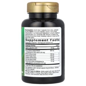 Natures Way Veias das pernas Mistura Premium 120 Cápsulas Veganas