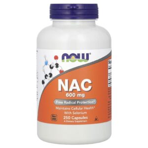 NOW Foods, NAC, 600 mg, 250 Cápsulas