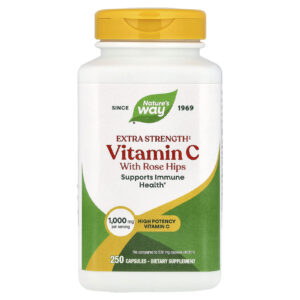 Natures Way Vitamina C com Rosa-mosqueta 250 Cápsulas