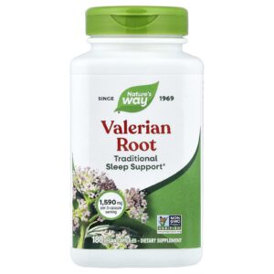 Natures Way Raiz de Valeriana 180 Cápsulas Veganas (530 mg por Cápsula)