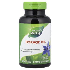 Natures Way EFAGold Borragem 1300 mg 60 Cápsulas