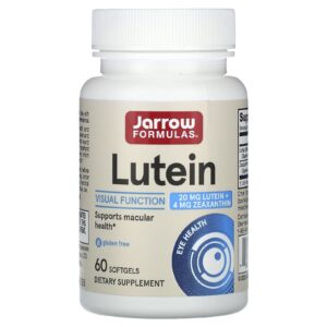 Jarrow Formulas Luteína 20 mg 60 Cápsulas Softgel