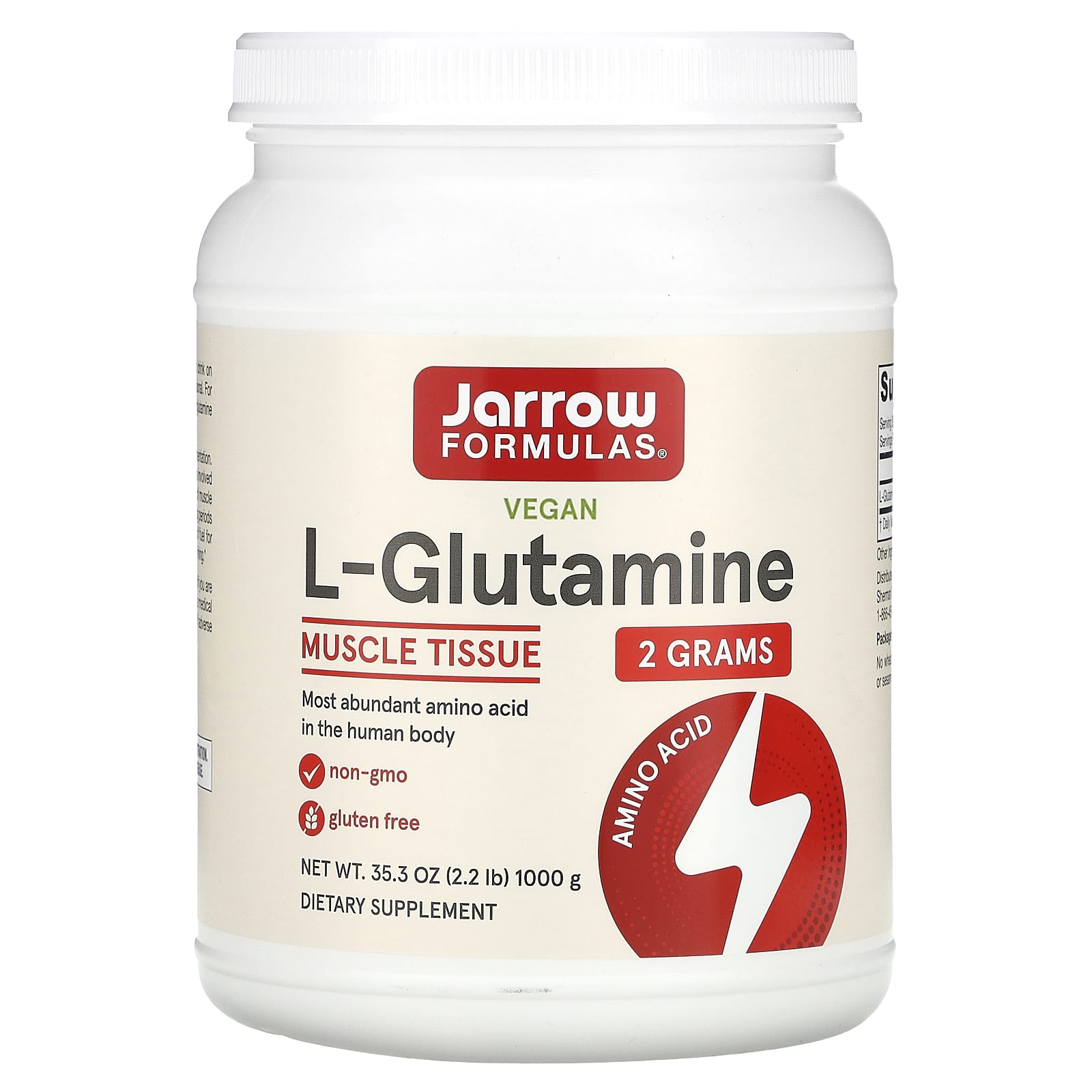 Jarrow Formulas L-Glutamina 1.000 g (353 oz)