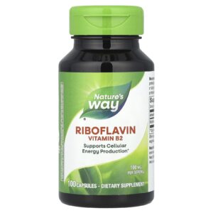 Natures Way Vitamina B2 100 mg 100 Cápsulas