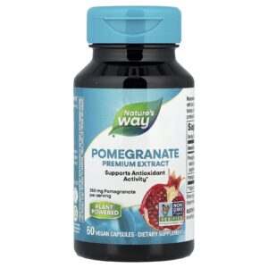 Natures Way Extrato Premium Romã 350 mg 60 Cápsulas Veganas