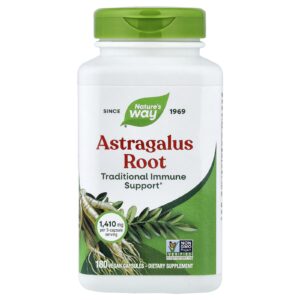 Natures Way Raiz de Astragalus 180 Cápsulas Veganas (470 mg por Cápsula)