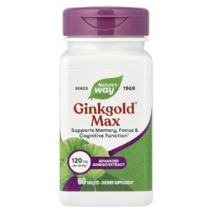 Natures Way Ginkgold® Max 120 mg 60 Comprimidos