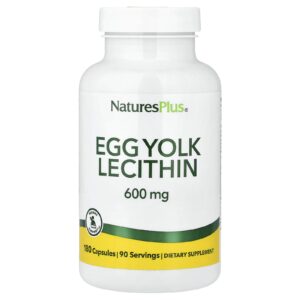 NaturesPlus Lecitina de Gema de Ovo 180 Cápsulas (300 mg por cápsula)