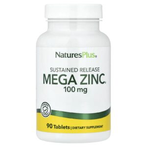 NaturesPlus Mega Zinc® Liberação Gradual 100 mg 90 Comprimidos