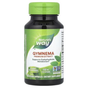 Natures Way Gymnema 500 mg 60 Cápsulas Veganas