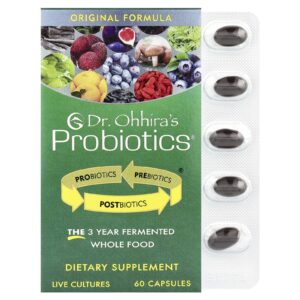 Dr. Ohhiras Probiotics® Fórmula Original 60 Cápsulas