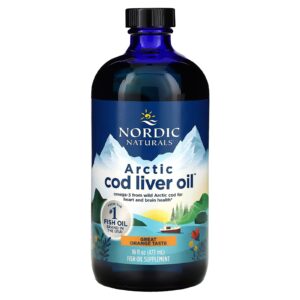 Nordic Naturals Óleo de Fígado de Bacalhau Ártico Laranja 1.060 mg 473 ml (16 fl oz)