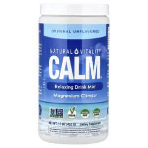 Natural Vitality CALM® Mistura para Bebida Relaxante Original Sem Sabor 453 g (16 oz)