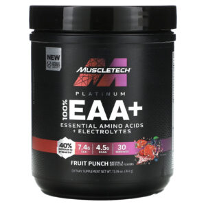 MuscleTech Platina 100% EAA + Ponche de Frutas 393 g (1386 oz)