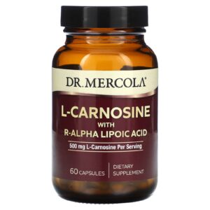 Dr. Mercola L-Carnosina com Ácido R-tióctico 60 Cápsulas