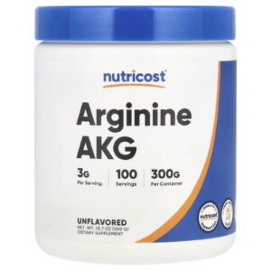 Nutricost Arginina AKG Sem Sabor 300 g (107 oz)