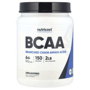 Nutricost Desempenho BCAA Sem Sabor 900 g (2 lb)