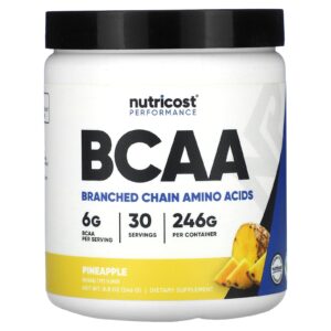 Nutricost Desempenho BCAA Abacaxi 246 g (88 oz)