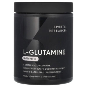 Sports Research L-Glutamina Sem Sabor 300 g (1058 oz)