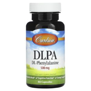 Carlson DLPA DL-Fenilalanina 500 mg 60 Cápsulas
