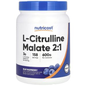Nutricost Malato de L-Citrulina 2:1 Framboesa Azul 600 g (214 oz)