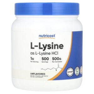 Nutricost L-Lisina Sem Sabor 500 g (179 oz)