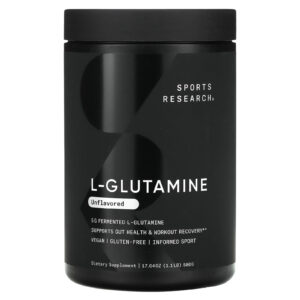Sports Research L-Glutamina Sem Sabor 500 g (11 lb)