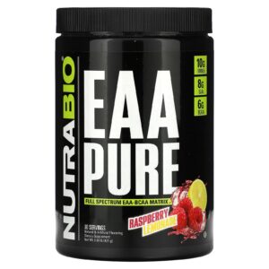 NutraBio EAA Puro Limonada de Framboesa 421 g (093 lb)
