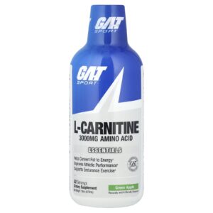 GAT Sport L-Carnitine Green Apple 3000 mg 16 oz (473 ml)