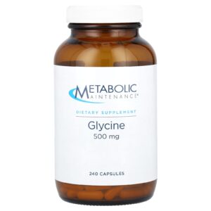 Metabolic Maintenance Glicina 500 mg 240 Cápsulas