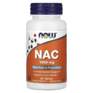 NOW Foods, NAC, 1.000 mg, 60 comprimidos