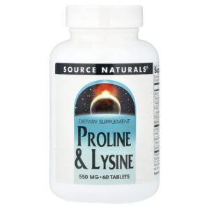 Source Naturals Prolina e Lisina 60 Comprimidos