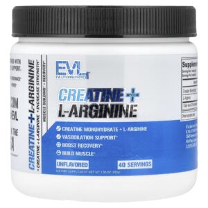 EVLution Nutrition Creatina + L-Arginina Sem Sabor 200 g (705 oz)