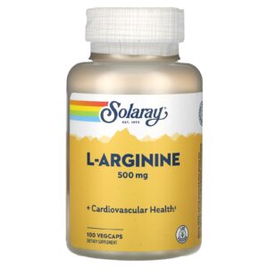 Solaray L-Arginina 500 mg 100 VegCaps