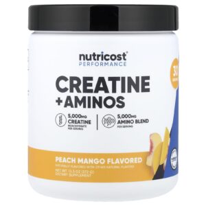 Nutricost Performance Creatina + Aminos Pêssego e Manga 372 g (133 oz)