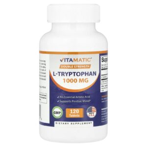 Vitamatic, L-Triptofano, 1.000 mg, 120 Comprimidos
