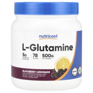 Nutricost L-Glutamina Limonada de Amora 500 g (179 oz)