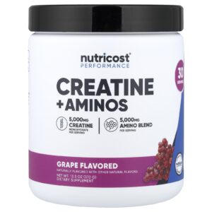 Nutricost Desempenho Creatina + Aminoácidos Uva 372 g (133 oz)